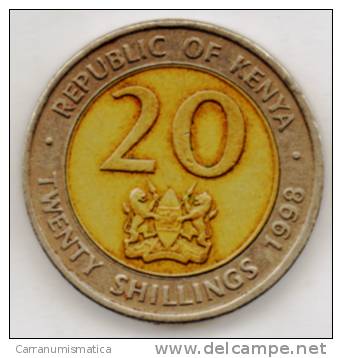 KENIA 20 SHILLINGS 1998 BIMETALLICA - Kenia