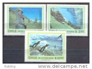 Chili 1981, Antarctic, Michel 559-61, MNH 16974 - Pinguïns & Vetganzen