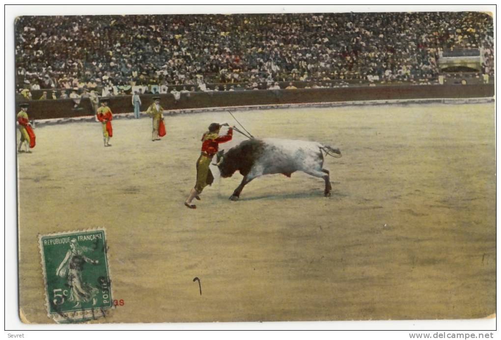 COURSES DE TAUREAUX. - N° 1913 Coll.ELD - Corridas