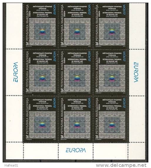 Macedonia 2003. CEPT. Poster Art. Souvenir Sheets. Michel 279-80 KLB. MNH. - Nordmazedonien