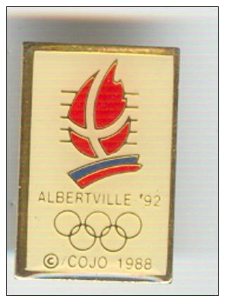 Pin´s - Sport - Jeux Olympiques Albertville 92 - Cojo 88 - Logo - Non Classés