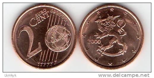 Monnaies Finlande 2000.2 Cent De Rouleau - Finlandia