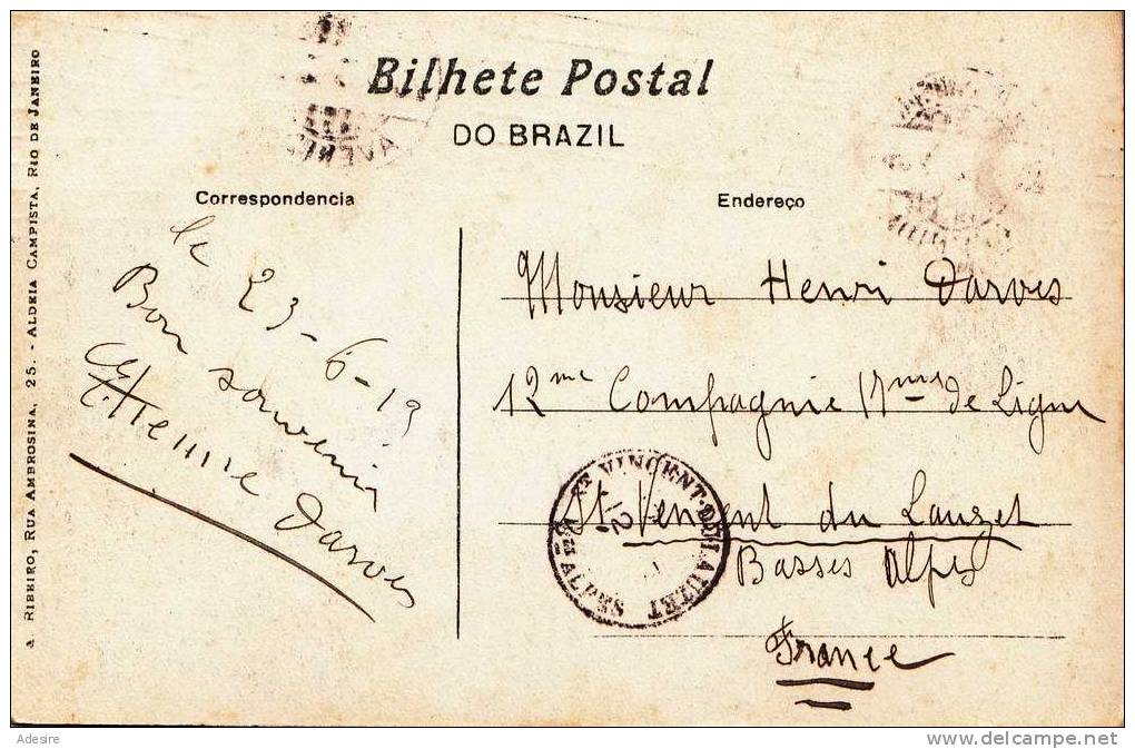 BRESIL BRAZIL - RIO DE JANEIRO - AVENIDA RIO BRANCO, 1913 - Rio De Janeiro
