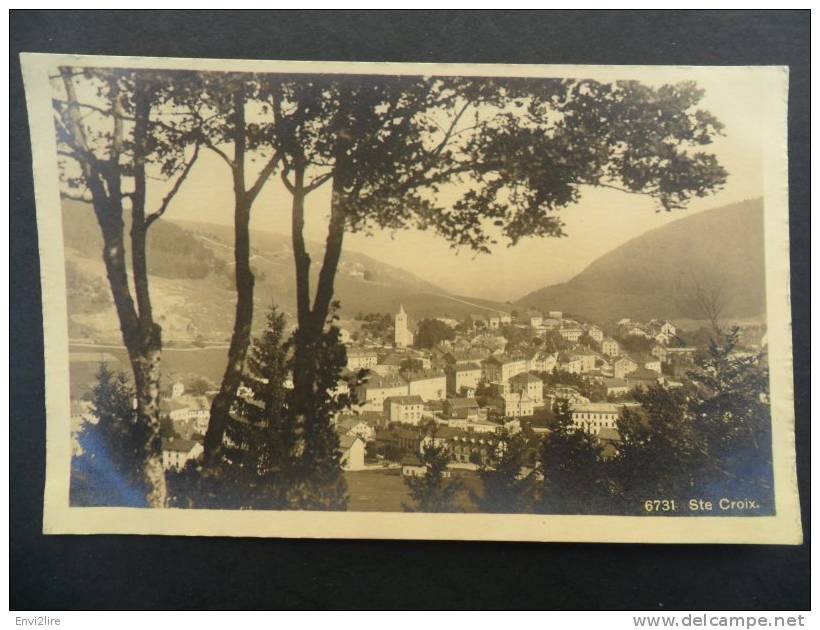 Ref1480 Carte Photo Sainte Croix (Vaud, Suisse) - 6731, Phototypie Co., Neuchatel. - Sainte-Croix 