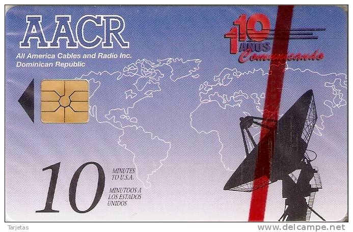 TARJETA CON CHIP DE LA REP. DOMINICANA DE AACR (NUEVA-MINT) (MUY RARA) - Astronomie