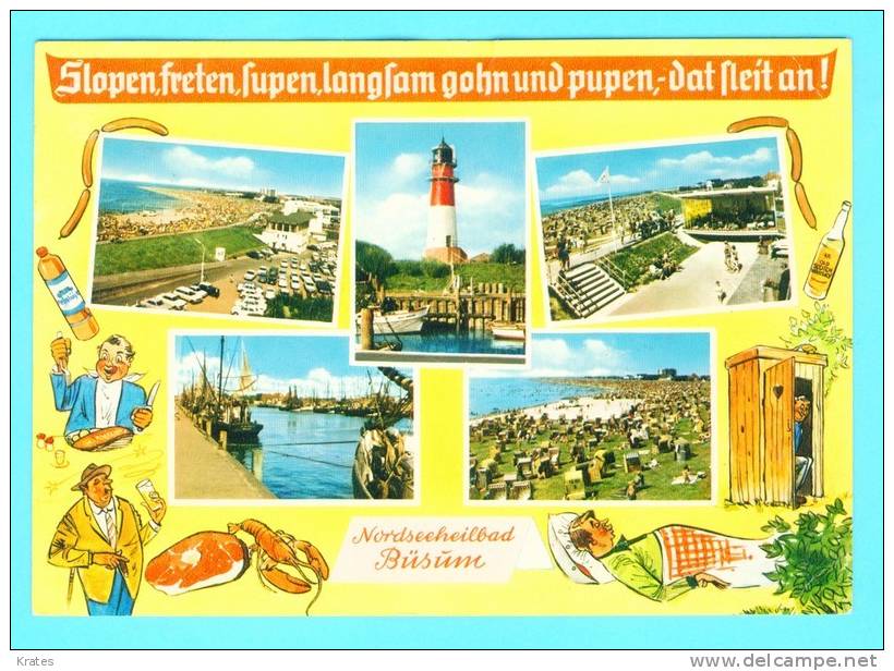 Postcard - Busum    (V 10575) - Büsum