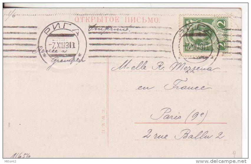 9-Russia-URSS-Riga-Temati Ca:  Barche,Navi,Porti-Boats,S Chips,Ports-Bateaux,Navir Es,Ports-v.1913 X Paris-France - Russia