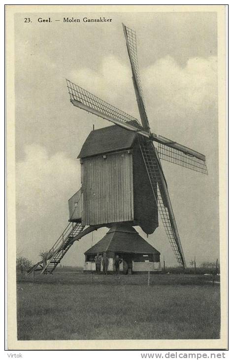 GEEL :  Molen Gansakker  (  Windmolen ) - Geel