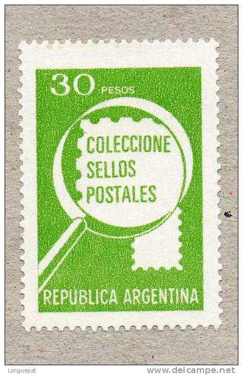 ARGENTINE : "Collectionnez Les Timbres" Loupe Et Timbre - Série Courante - Philatélie - Neufs