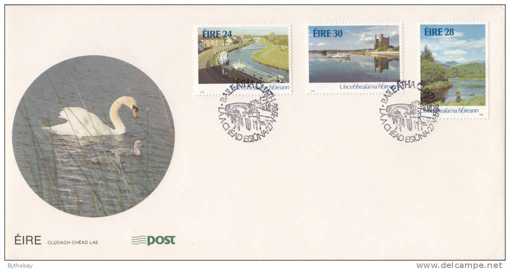 Ireland Scott #662 To #664 FDC Set Of 3 Inland Waterways - FDC