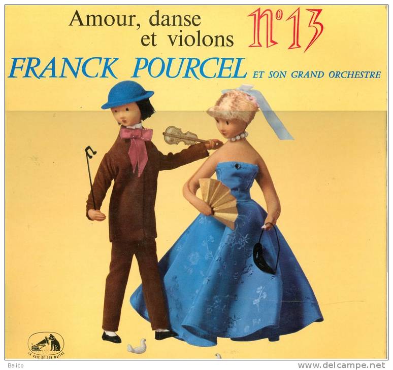 Peynet -  DISQUE 33 TOURS ILLUSTRATION DE PEYNET - Amour, Danse & Violons N° 13 - Peynet