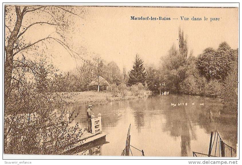 CPA Mondorf Les Bains Vue Dans Le Parc Luxembourg - Remich