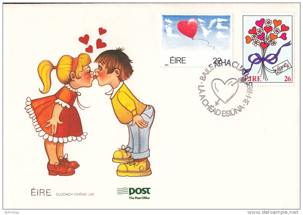 Ireland Scott #606-#607 FDC Set Of 2 Love - FDC