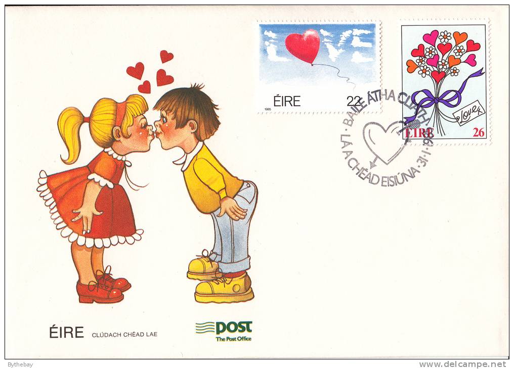 Ireland Scott #606-#607 FDC Set Of 2 Love - FDC