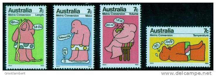 Australia 1973 Metric Conversion Set MNH - Mint Stamps