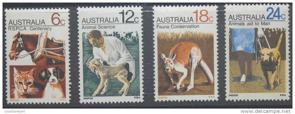 Australia 1971 Animals RSPCA (4) MNH - Mint Stamps