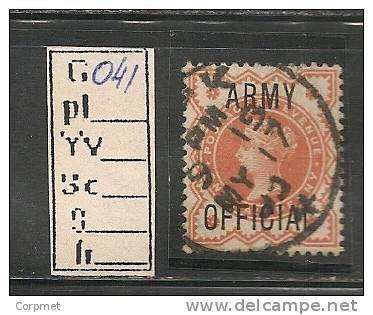 UK - OFFICIAL STAMPS -  ARMY - 1896/1901 - SG # O41 - USED - - Service