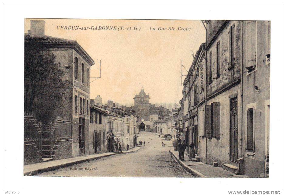 Verdun Sur Garonne: La Rue Sainte Croix (12-1275) - Verdun Sur Garonne