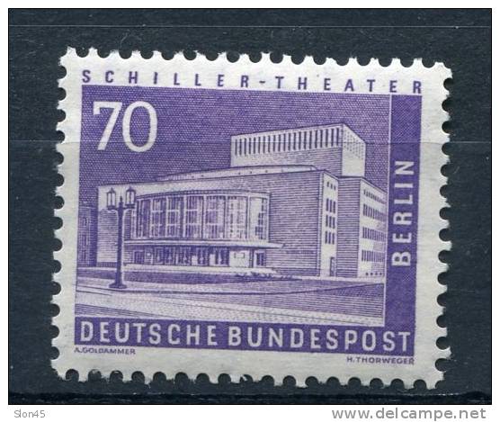 Germany Berlin 1956-3 Sc 9N134 MI 152 MNH  Shiller Theater Cv 32 Euro - Nuovi