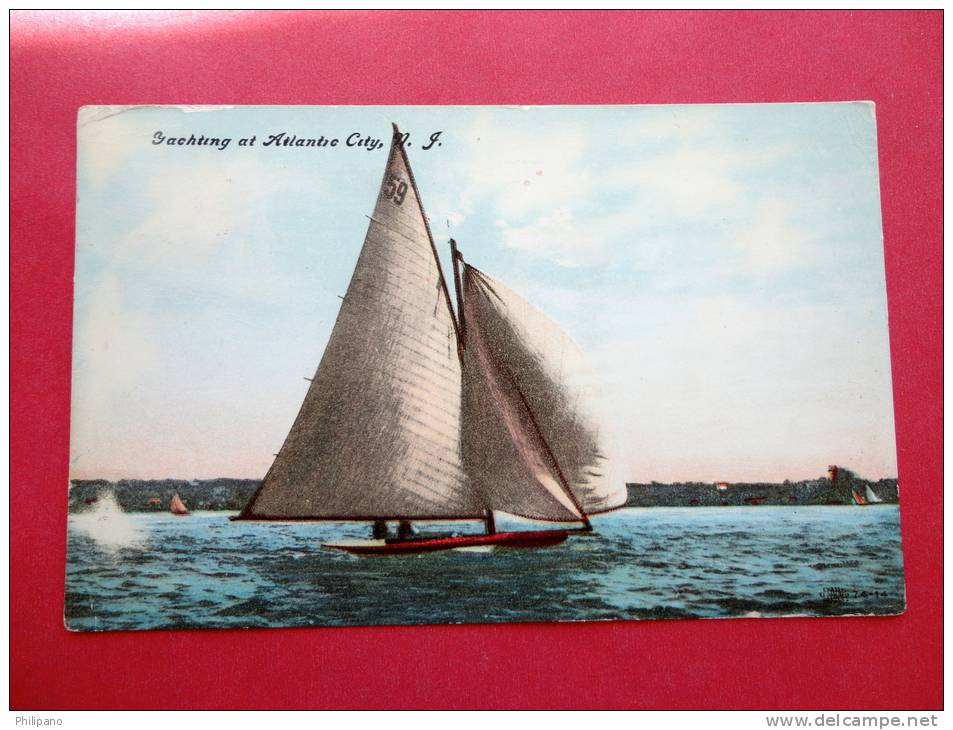 - New Jersey > Atlantic City  Yachting  1907  Cancel  ==  Ref 480 - Atlantic City