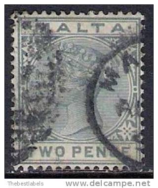 MALTA 1885 2d GREY Nº 7 - Malta (...-1964)