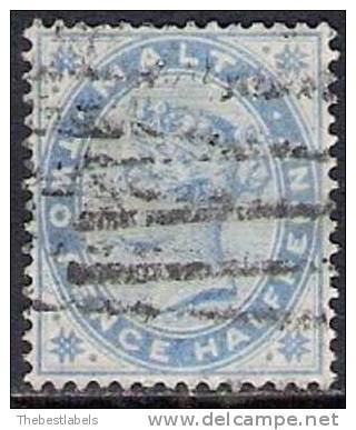 MALTA 1885 2 1/2d  BLUE Nº 8 - Malta (...-1964)