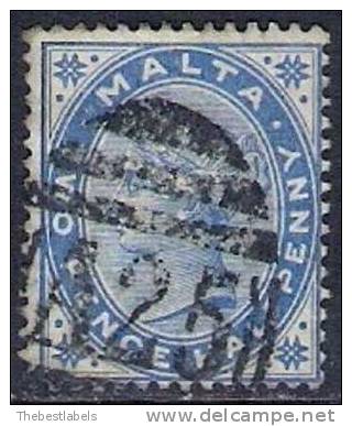 MALTA 1885 2 1/2d  BLUE Nº 8 - Malta (...-1964)