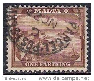 MALTA 1899 1f BROWN Nº 12 - Malte (...-1964)