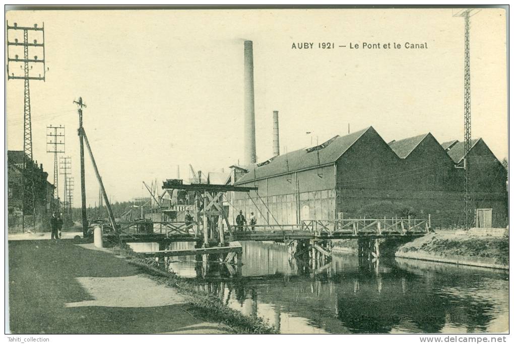 AUBY - Le Pont Et Le Canal - Auby