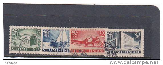Finland 1938 Trcentenary Of Finnish Postal Services Used Set - Used Stamps