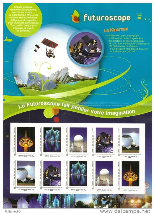 France 2012 Collector Autocollant "Futuroscope" Neuf Sous Blister - Collectors