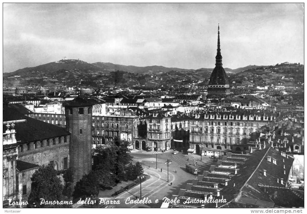 TORINO. Piazza Castello. Vg. C/fr. Per TRIESTE 1953. - Places