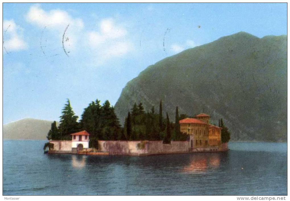 BRESCIA. Lago D' Iseo. Isola San Paolo. Vg. C/fr. Per TRIESTE 1957. - Brescia