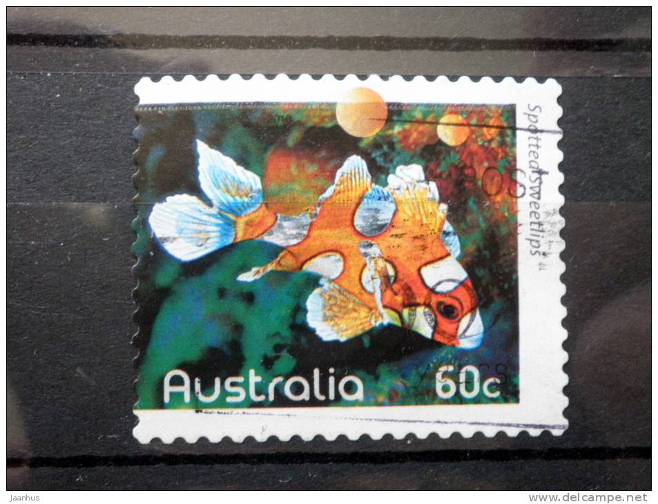 Australia - 2010 - Mi.nr.3402  - Used - The Coral Reef Fish - Spotted Sweetlips - Self-adhesive - Gebraucht