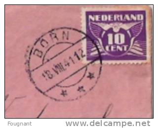 PAYS-BAS:Lettre De 1941 Envoyée En Belgique(Moelingen)avec Bandelette De Censure.(Aigle Et Croix Gammée.) - Lettres & Documents