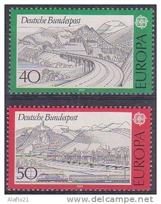 EUROPA  - ALLEMAGNE 1977 - Yvert N° 781/782 - NEUF SANS CHARNIERE - 1977