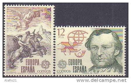 EUROPA  - ESPAGNE 1979 - Yvert N° 2166/2167 - NEUFS SANS CHARNIERE - 1979