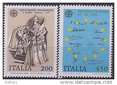 EUROPA  - ITALIE 1982 - Yvert N° 1530/1531 - NEUFS SANS CHARNIERE - 1982