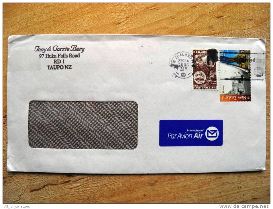 Cover Sent From New Zealand To Lithuania, Westport, Ruapehu Volcano - Other & Unclassified