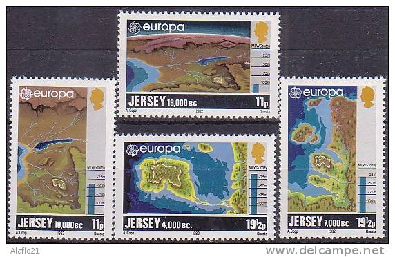 EUROPA  - JERSEY 1982 - Yvert N° 314/316 - NEUFS SANS CHARNIERE - 1982