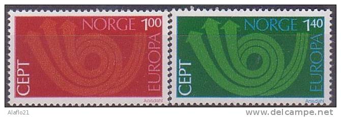 EUROPA  - NORVEGE 1973 - Yvert N° 616/617 - NEUFS SANS CHARNIERE - 1973