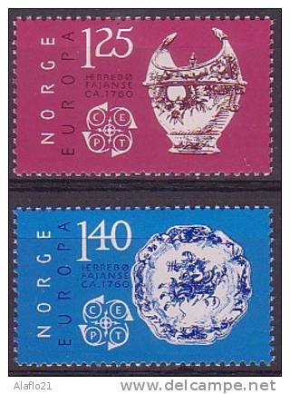 EUROPA  - NORVEGE 1976 - Yvert N° 680/681 - NEUFS SANS CHARNIERE - 1976