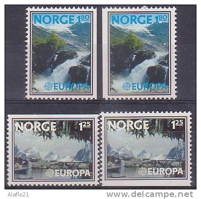 EUROPA  - NORVEGE 1977 - Yvert N° 698/699a - NEUFS SANS CHARNIERE - 1977