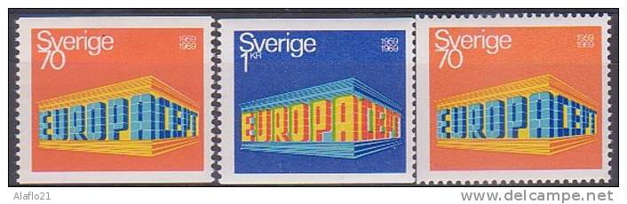 EUROPA  - SUEDE 1969 - Yvert N° 615/616 - NEUFS SANS CHARNIERE - 1969