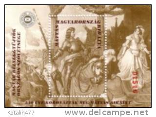 HUNGARY, 1998. King Matthias,540 Years Of Coronation, Spec.block, Commemorative Sheet, MNH ×× - Commemorative Sheets