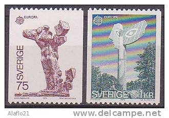 EUROPA  - SUEDE 1974 - Yvert N° 831/832 - NEUFS SANS CHARNIERE - 1974