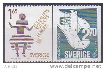 EUROPA  - SUEDE 1983 - Yvert N° 1219/1220 - NEUFS SANS CHARNIERE - 1983