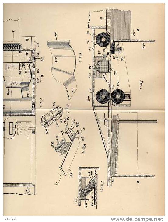 Original Patentschrift - Maschine Für Briefumschläge , Brief , 1905 , D. Saunders In Kansas City , USA !!! - Machines