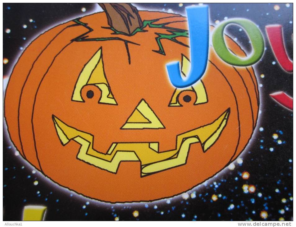 Joyeux Halloween Citrouilles Illuminée &raquo;Fêtes Et  Voeux.carte  Pas Courante - Halloween