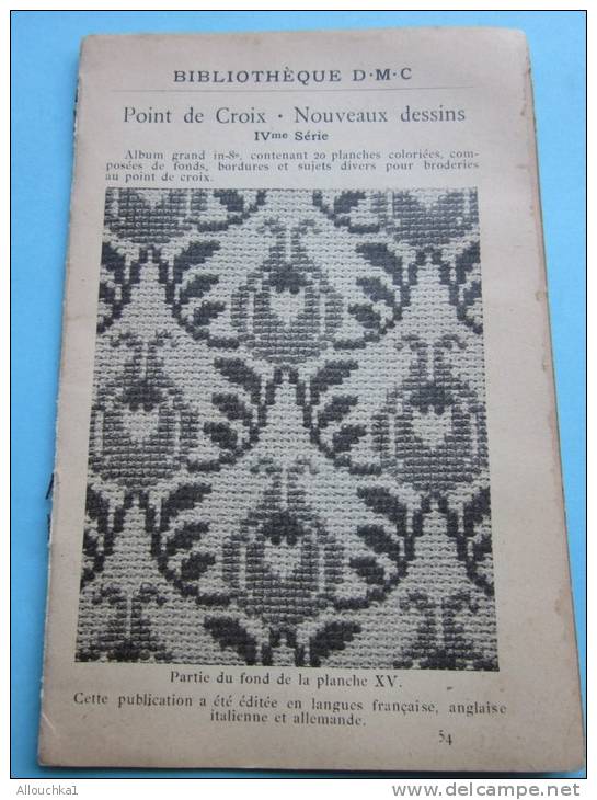 Point De Croix,alphabet Et Monogrammes,broderie Colbert,nouveaux Dessins-IVé Série Loisirs Créatifs:bibliothèque D.M.C. - Punto Croce